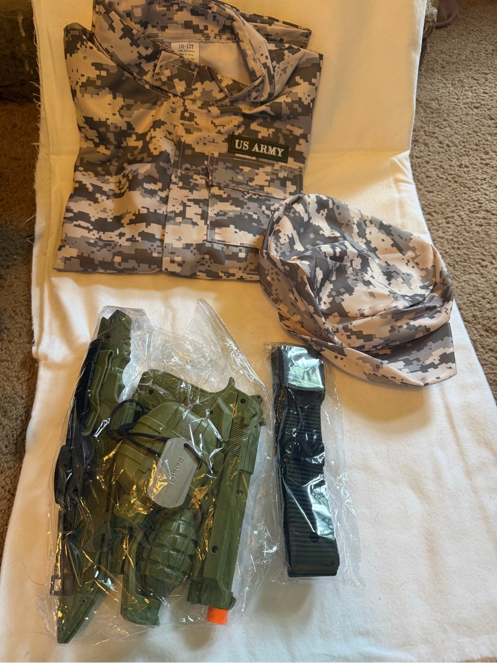 US Army Digital Camo Costume Set with Accessories